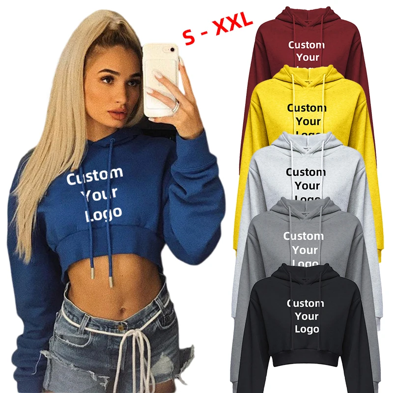 Customize your logoFashion Womens Sexy Casual Long Sleeve Hooded Short Sweatshirt Tops Pullover Hooded Sweatshirt Cropped Hoodie
Customize your logoFashion Womens Sexy Casual Long Sleeve Hooded Short Sweatshirt Tops Pullover Hooded Sweatshirt Cropped Hoodie