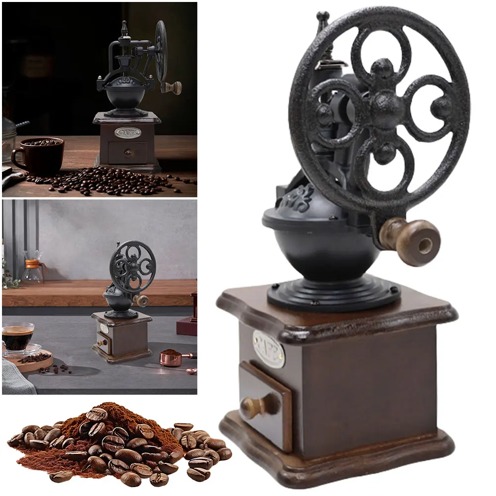 Manual Coffee Grinder Vintage Hand Coffee Grinder Portable Hand Coffee Bean Mill for Home Office
Manual Coffee Grinder Vintage Hand Coffee Grinder Portable Hand Coffee Bean Mill for Home Office