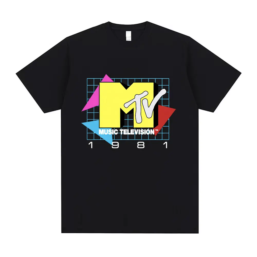 MTV Music Television 1981 Graphic T Shirt Summer Men Women Vintage Oversized Short Sleeve T-shirts Men's Casual Cotton T Shirts
MTV Music Television 1981 Graphic T Shirt Summer Men Women Vintage Oversized Short Sleeve T-shirts Men's Casual Cotton T Shirts