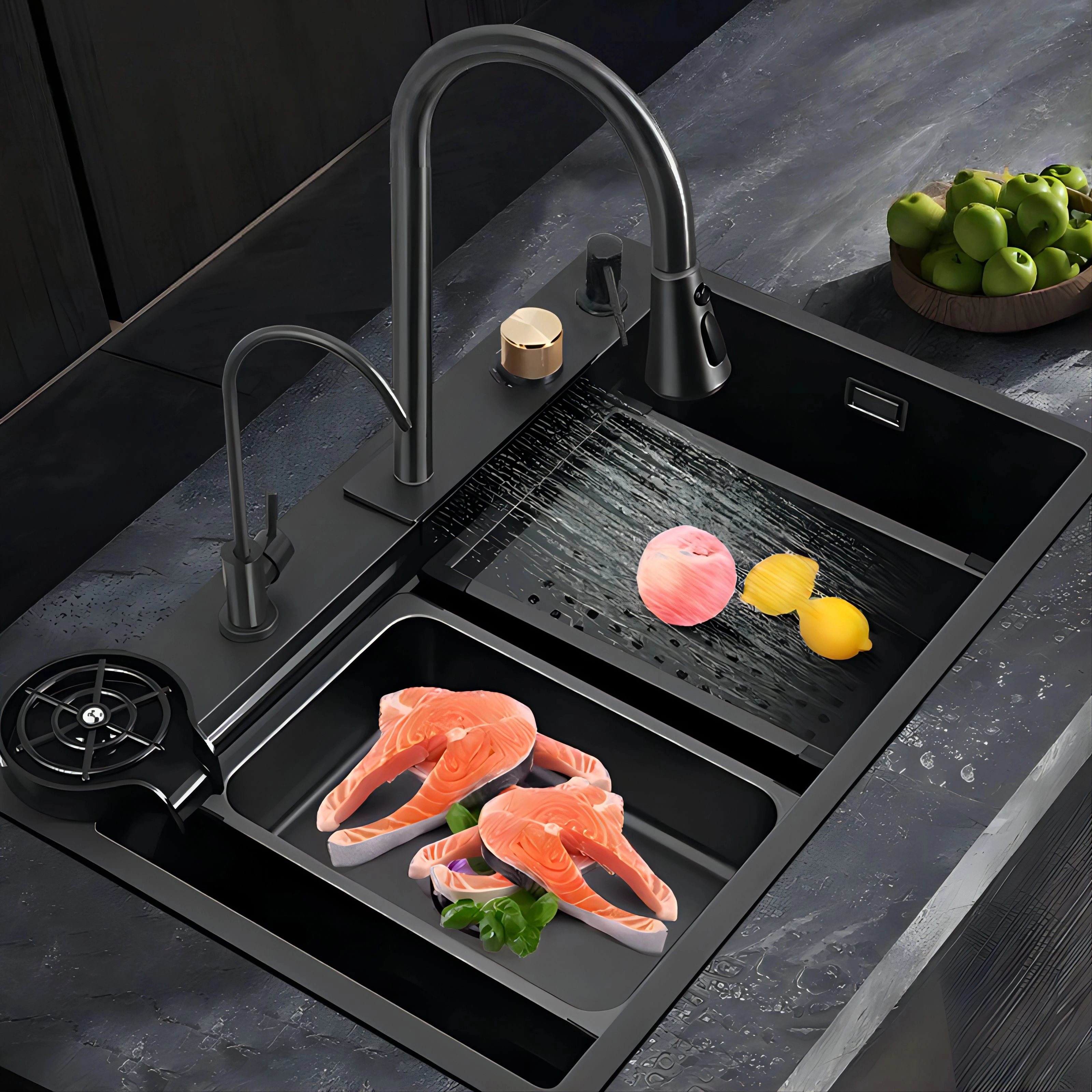 Feiyu Waterfall Sink Emed Honeycomb Kiten 304 Stainless Steel Large Single Washing Bathroom Under-Counter Dish Pool
Feiyu Waterfall Sink Emed Honeycomb Kiten 304 Stainless Steel Large Single Washing Bathroom Under-Counter Dish Pool