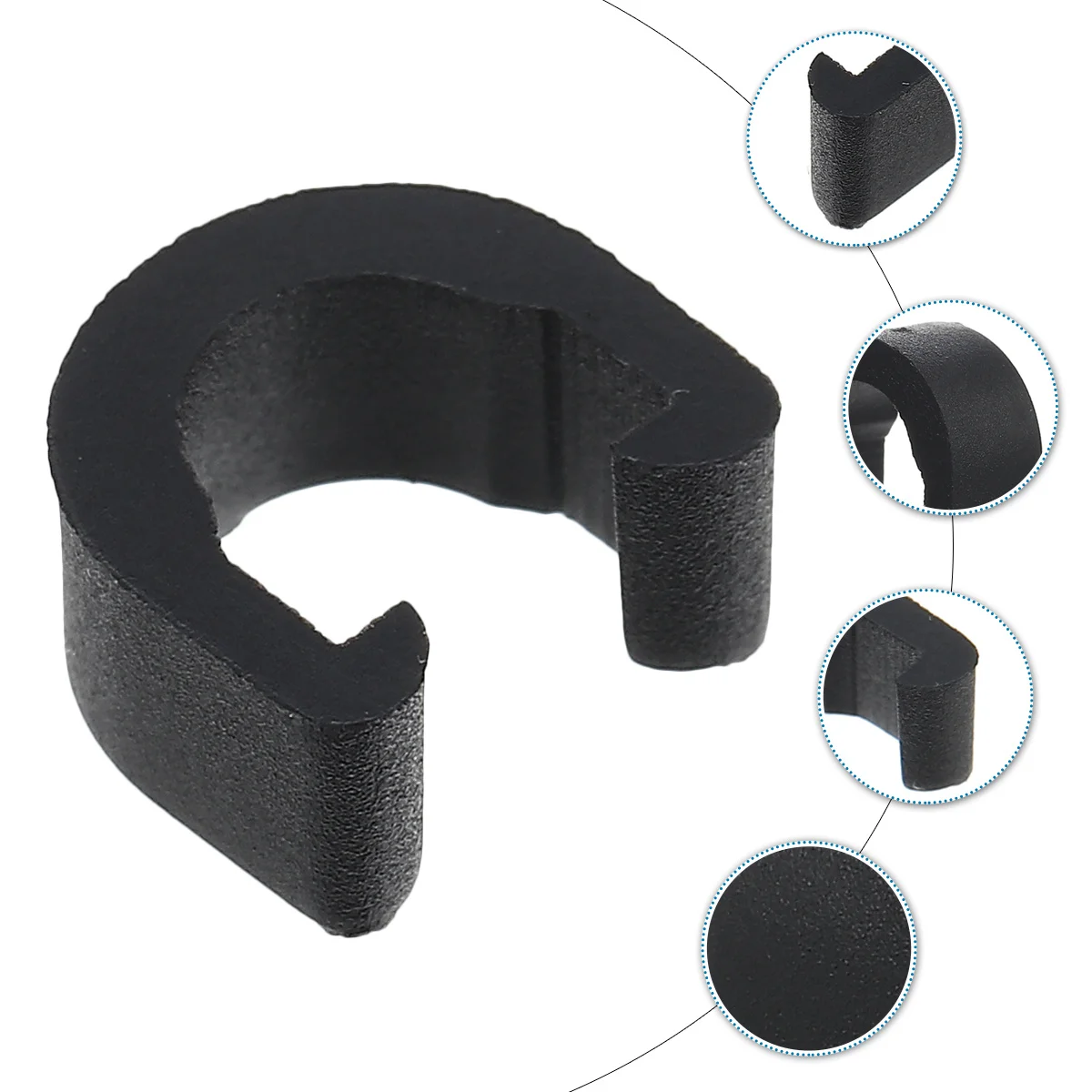 60Pcs Brake Gear Cable C-Clips Black Bike Plastic Clamp Housing Hose Guide Fixed Tubing Clips for Road Mountain Folding Bike
60Pcs Brake Gear Cable C-Clips Black Bike Plastic Clamp Housing Hose Guide Fixed Tubing Clips for Road Mountain Folding Bike