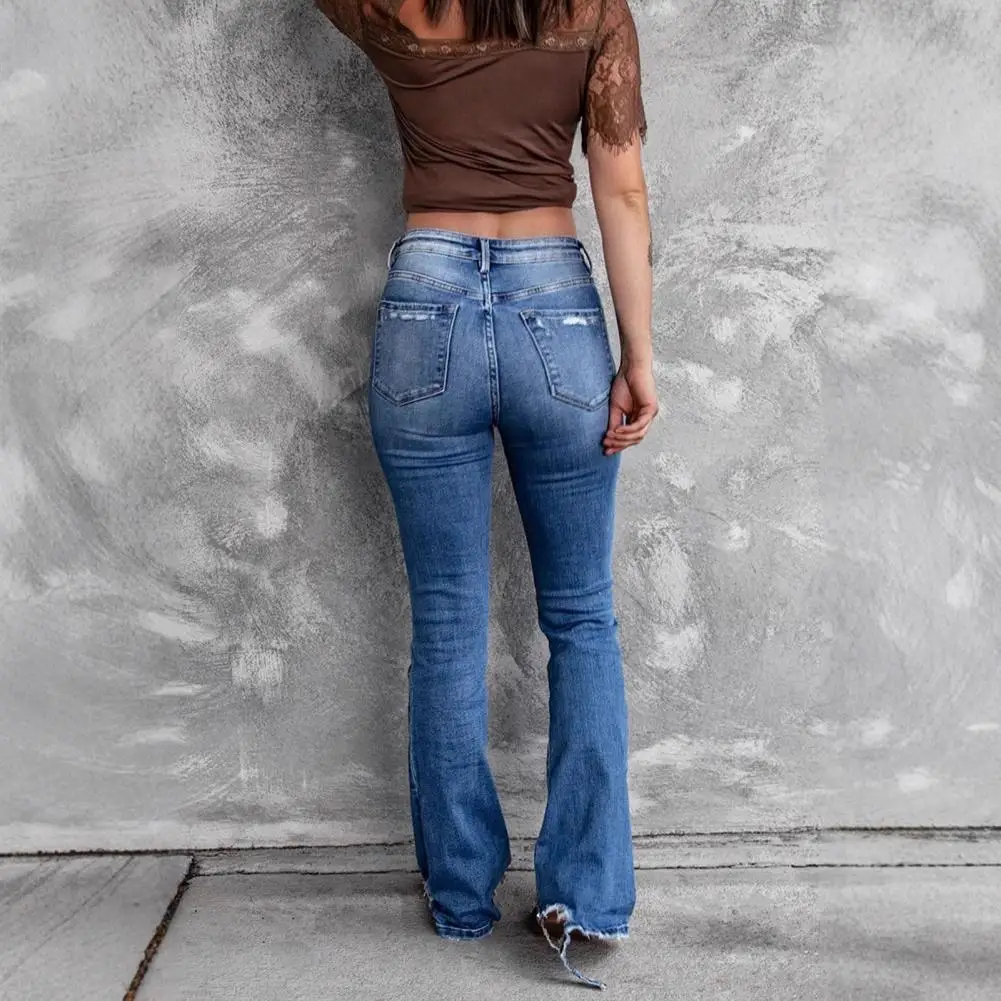 Wide-leg Denim Bottoms Denim Wide-leg Pants Trendy High Waisted Bell Bottom Bootcut Jeans for Women Ripped Denim Flared Pants
Wide-leg Denim Bottoms Denim Wide-leg Pants Trendy High Waisted Bell Bottom Bootcut Jeans for Women Ripped Denim Flared Pants