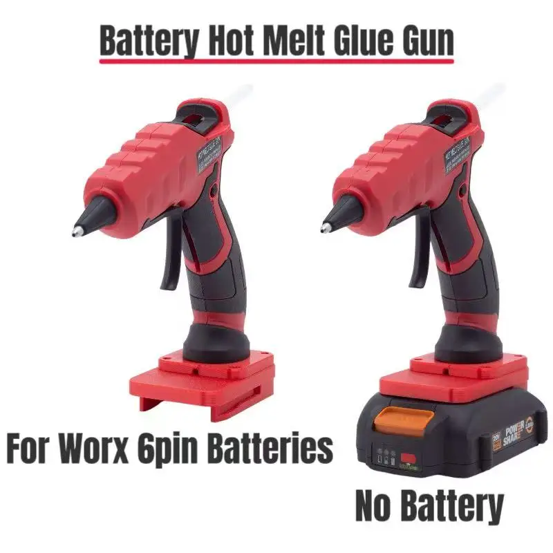Hot Glue Gun 60w 7mm For Worx 6pin 20v battery Cordless Heat Gun Bottom Bracket Tool w/Sticks Crafts DIY Tools(No Batter)
Hot Glue Gun 60w 7mm For Worx 6pin 20v battery Cordless Heat Gun Bottom Bracket Tool w/Sticks Crafts DIY Tools(No Batter)