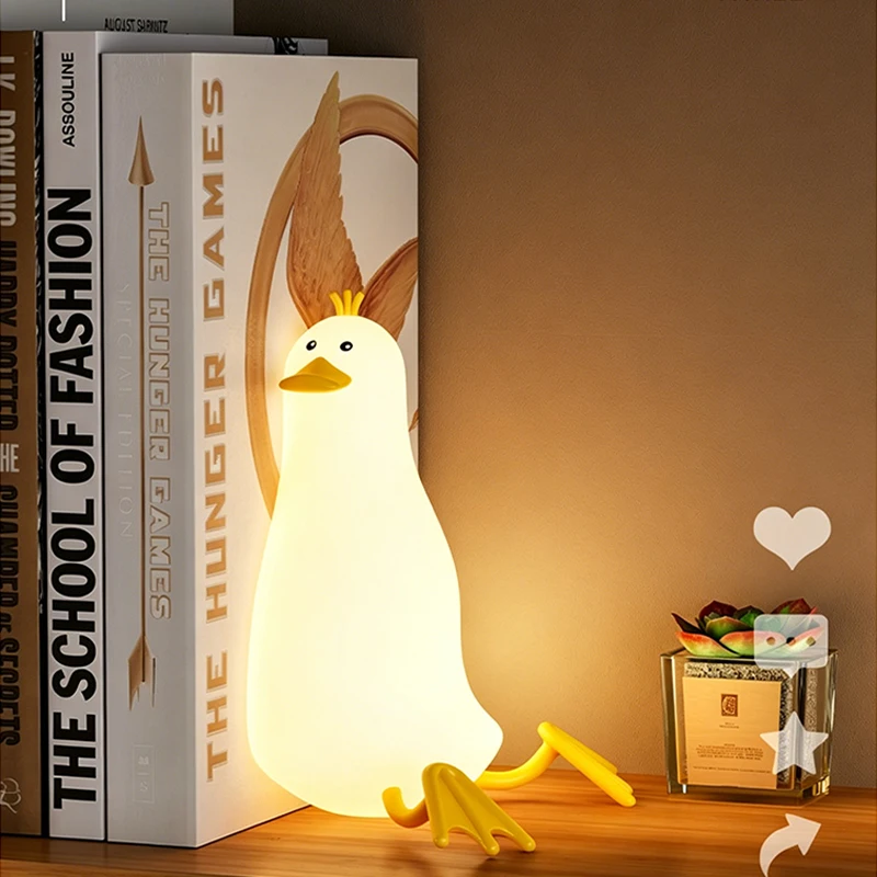 Night Light LED Duck Night Light Lying Flat Design Dimmable Eye Caring Bedside Lamp Bedroom Ornament Sleep Companion Light
Night Light LED Duck Night Light Lying Flat Design Dimmable Eye Caring Bedside Lamp Bedroom Ornament Sleep Companion Light