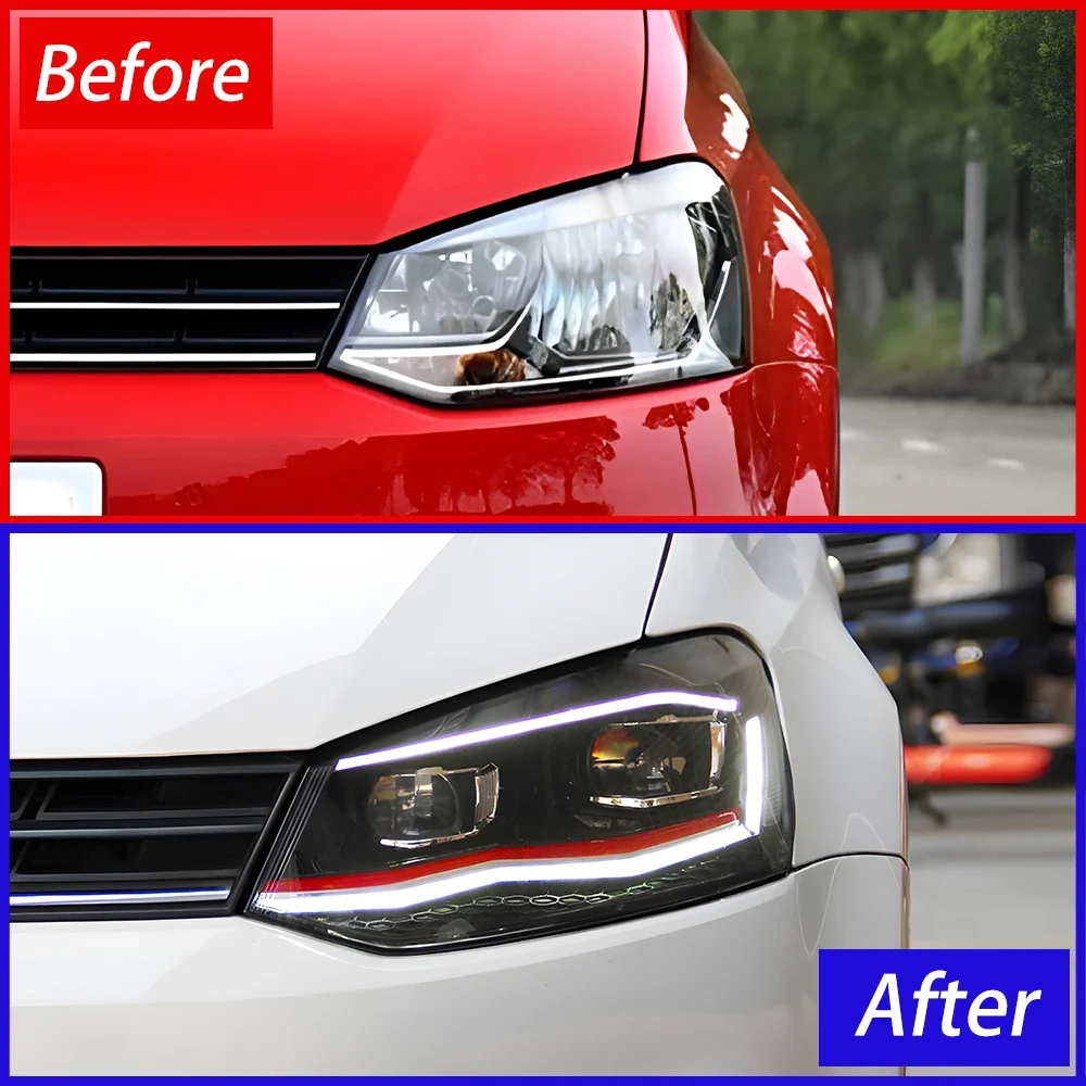 Фары головного света для Volkswagen Polo 2011-2018, светодиодные автофары, обновленный стиль, линзы-проекторы, аксессуары
Фары головного света для Volkswagen Polo 2011-2018, светодиодные автофары, обновленный стиль, линзы-проекторы, аксессуары