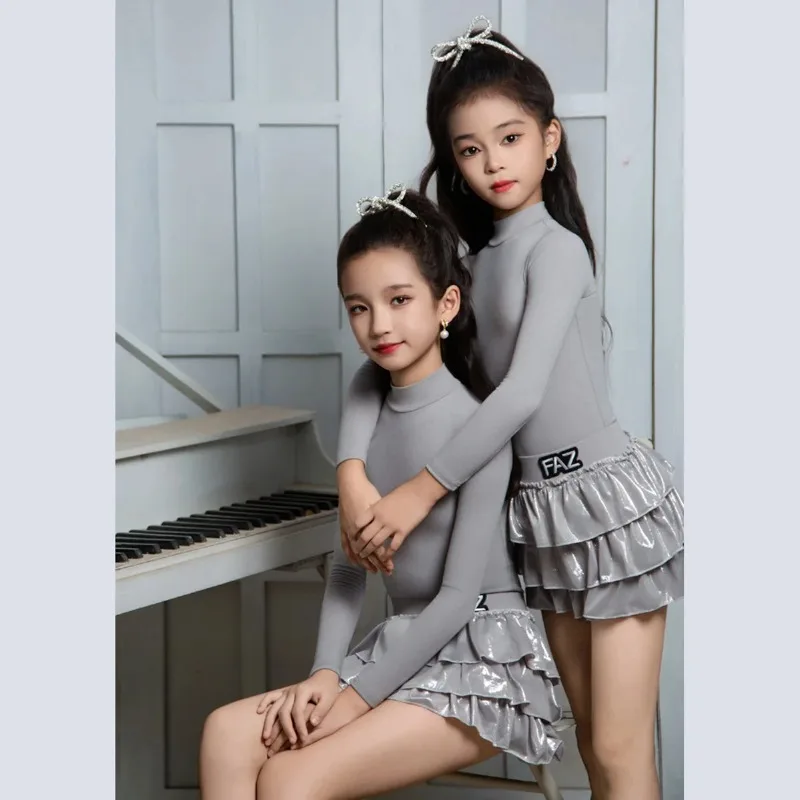 Girls Latin Dancewear Practice Bodysuit and Cake Pleated Skirts Rumba Competition Costume Standard Ballroom Dresses for Women
Girls Latin Dancewear Practice Bodysuit and Cake Pleated Skirts Rumba Competition Costume Standard Ballroom Dresses for Women
