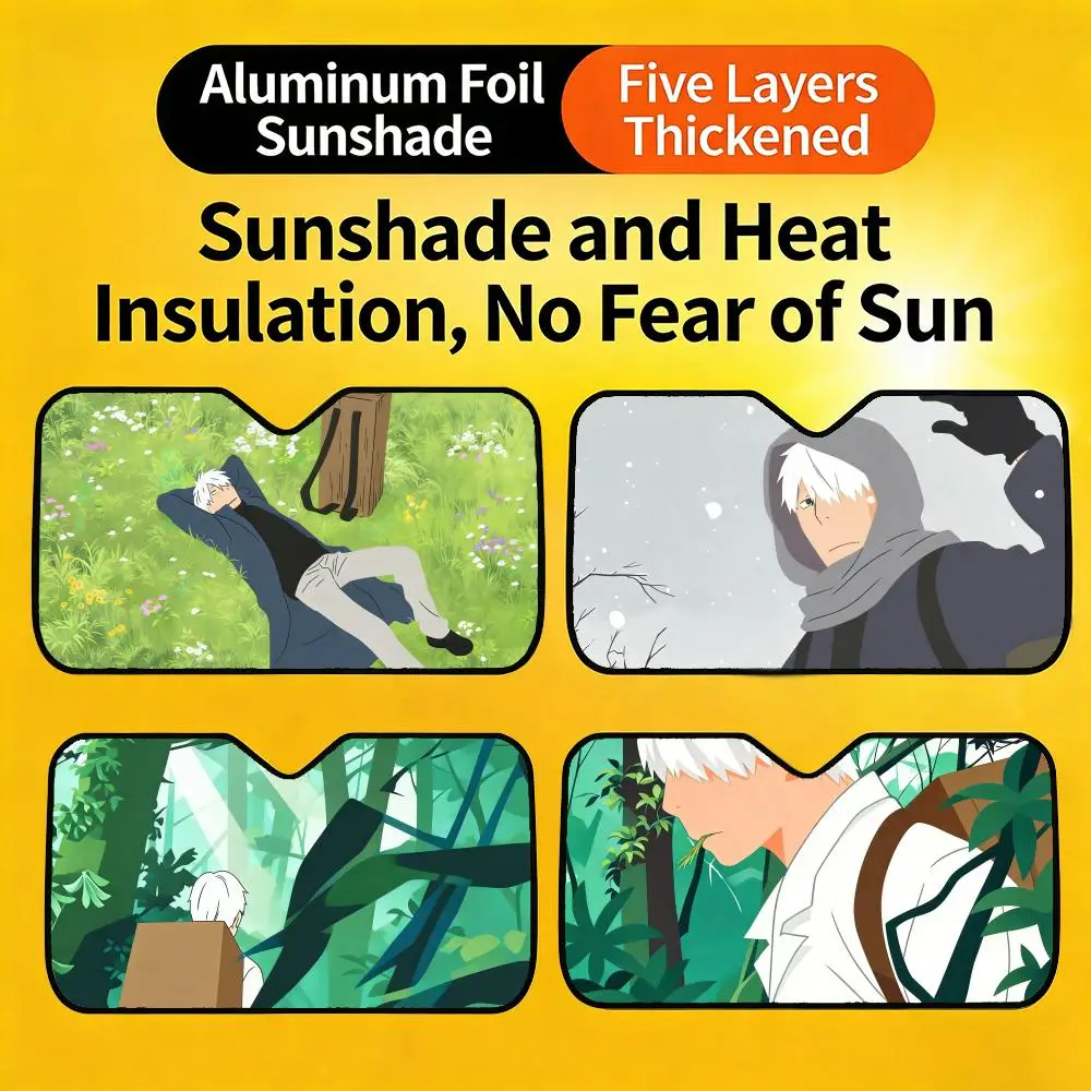 1A-Mushishi Sun Visor Cute and Funny Car Sunshade, Personalized UV-Resistant Front Windshield Sun Visor Cover
1A-Mushishi Sun Visor Cute and Funny Car Sunshade, Personalized UV-Resistant Front Windshield Sun Visor Cover