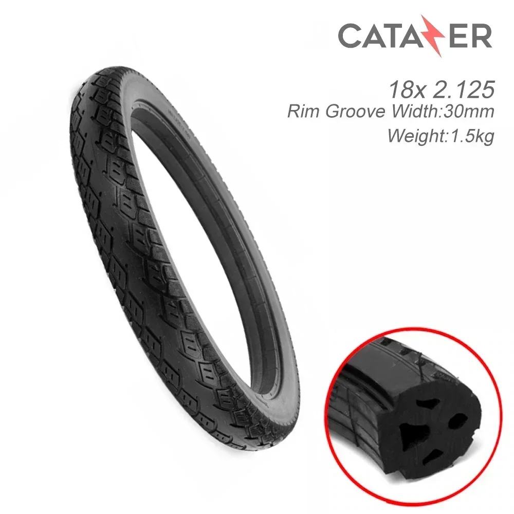 18*2.125 Electric Bicycle Solid Tire Bike Tyre 18 Inch Anti Stab Motorcycle Battery Car Tubeless Airless Tyre
18*2.125 Electric Bicycle Solid Tire Bike Tyre 18 Inch Anti Stab Motorcycle Battery Car Tubeless Airless Tyre