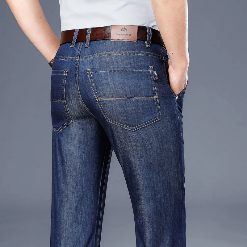 Spring/Summer Men's Pants Loose Fitting Straight Leg Jeans for Young and Middle-aged Business Casual Versatile Long
Spring/Summer Men's Pants Loose Fitting Straight Leg Jeans for Young and Middle-aged Business Casual Versatile Long
