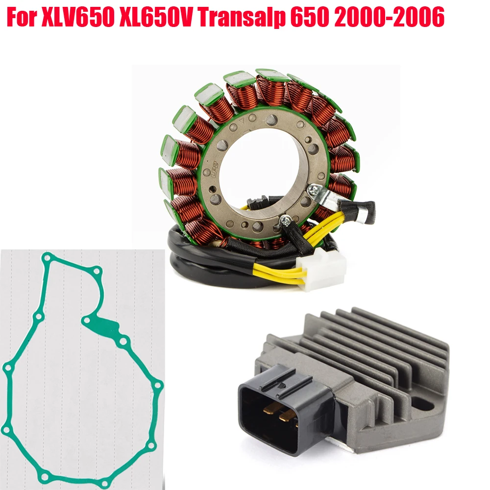 Regulator Rectifier + Stator Coil Gasket For Honda XLV 650 / XLV650 XL650V Transalp 650 2000 2001 2002 2003 2004 2005 2006
Regulator Rectifier + Stator Coil Gasket For Honda XLV 650 / XLV650 XL650V Transalp 650 2000 2001 2002 2003 2004 2005 2006