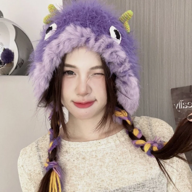 Autumn and Winter New Little Monster Knitted Hat Japanese Plush Pullover Hat Outdoor Warm Ear Protection Hat
Autumn and Winter New Little Monster Knitted Hat Japanese Plush Pullover Hat Outdoor Warm Ear Protection Hat