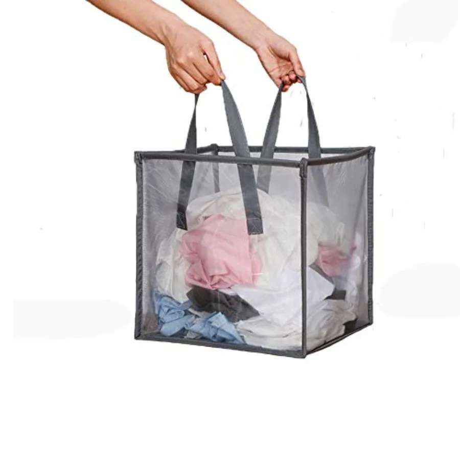 Mesh Popup Laundry bags Hamper with Handles, Portable Durable Collapsible Storage Easy Folding Pop-Up Clothes Hampers Basket Fo
Mesh Popup Laundry bags Hamper with Handles, Portable Durable Collapsible Storage Easy Folding Pop-Up Clothes Hampers Basket Fo