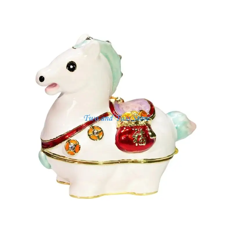 HX6F Unique Small Accessory Case Horse Decorative Storage Box Alloy Texture Suitable for Keeping Valuables Safe
HX6F Unique Small Accessory Case Horse Decorative Storage Box Alloy Texture Suitable for Keeping Valuables Safe