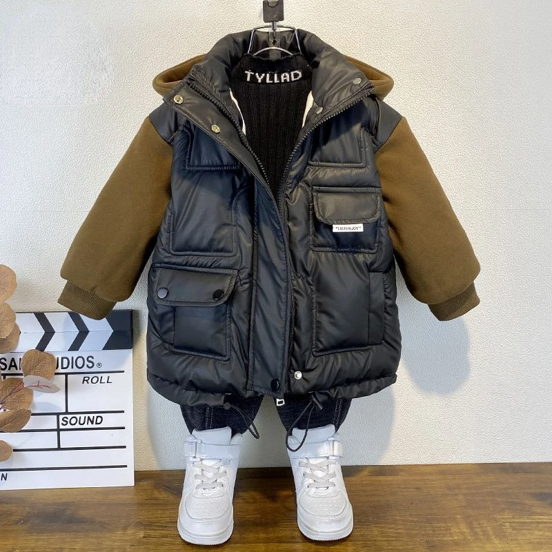 2023 Boys Cotton-Padded Clothes New Winter Clothes Baby Jacket Thickened Coat Children's Short Down Cotton-Padded Coat V73
2023 Boys Cotton-Padded Clothes New Winter Clothes Baby Jacket Thickened Coat Children's Short Down Cotton-Padded Coat V73