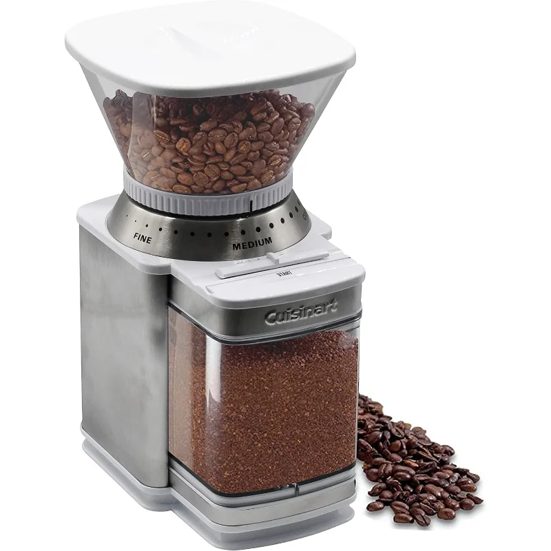 CUISINART Coffee Grinder, Electric Burr One-Touch Automatic Grinder with18-Position Grind Selector, Stainless Steel, White
CUISINART Coffee Grinder, Electric Burr One-Touch Automatic Grinder with18-Position Grind Selector, Stainless Steel, White