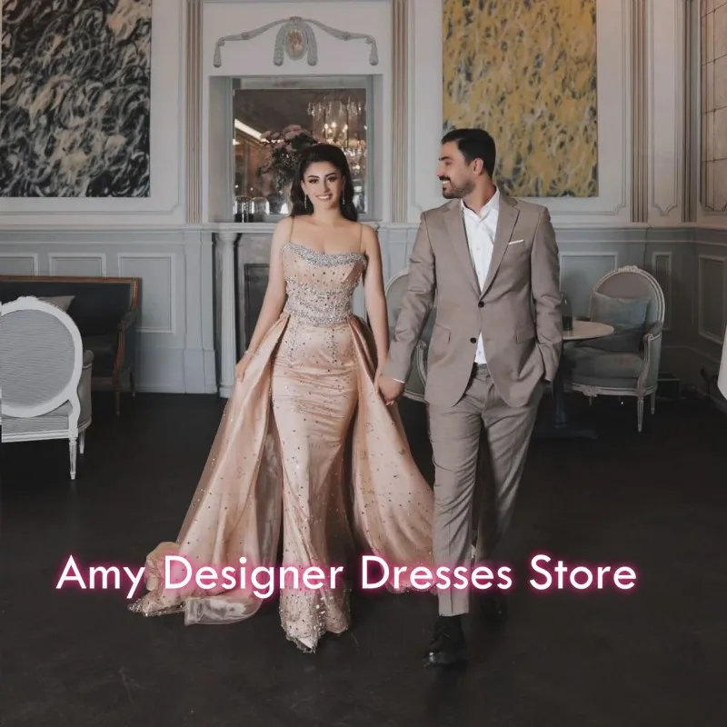 Generous Strapless Prom Dresses Mermaid 2026 Beaded Crystals Spaghetti Strap Party Dress Ruffles Women Evening Gowns Customized
Generous Strapless Prom Dresses Mermaid 2026 Beaded Crystals Spaghetti Strap Party Dress Ruffles Women Evening Gowns Customized