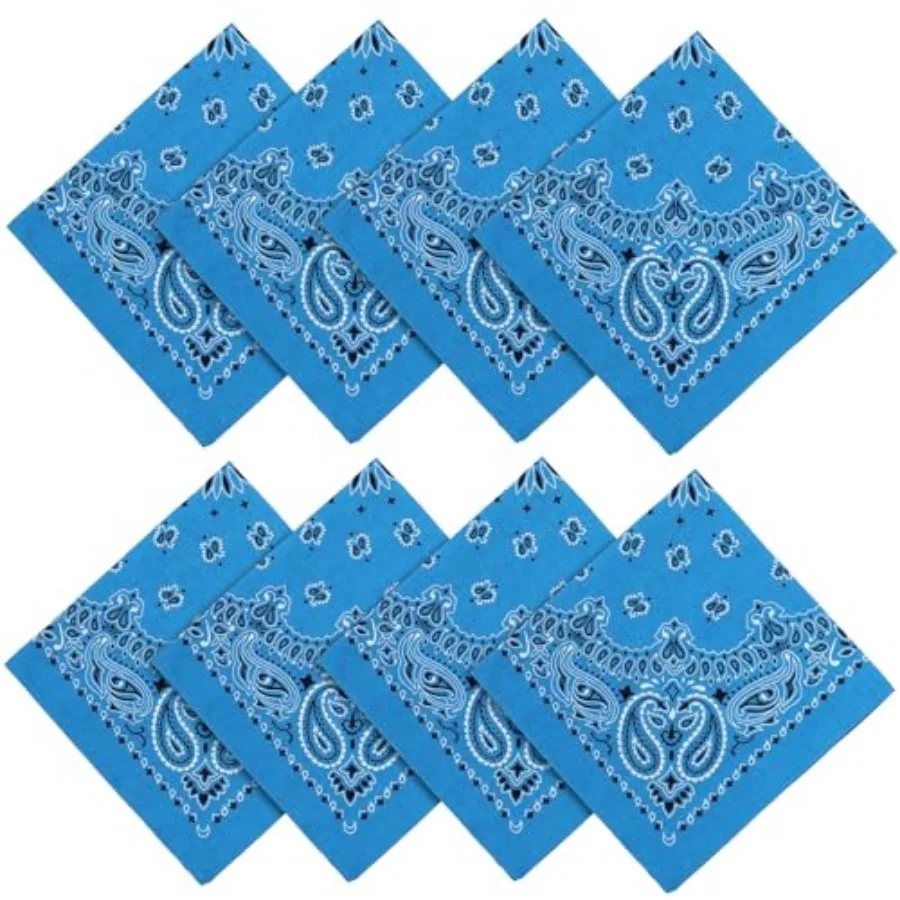 100% Soft Cotton Bandanas for Men and Women, 8 Pack Paisley Pattern Handkerchiefs, Bandana Headband Head Scarf 21x21 Inch
100% Soft Cotton Bandanas for Men and Women, 8 Pack Paisley Pattern Handkerchiefs, Bandana Headband Head Scarf 21x21 Inch