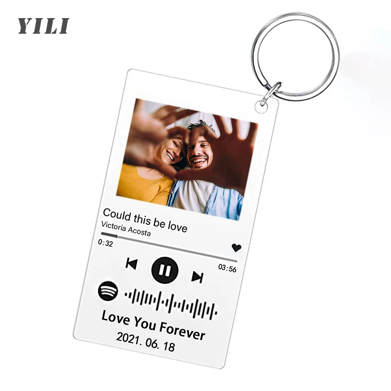 Custom Spotify Keychain Customized Acrylic Music Song Key Ring Personalized Photo Keychains Jewelry Gifts for Lover and Family
Custom Spotify Keychain Customized Acrylic Music Song Key Ring Personalized Photo Keychains Jewelry Gifts for Lover and Family