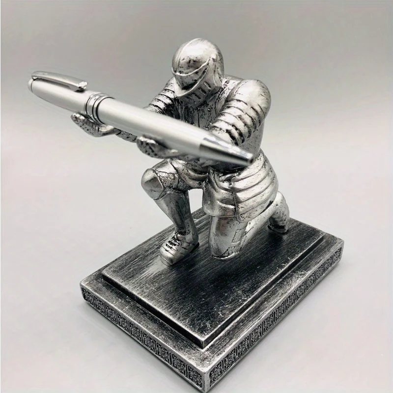 Knight Pen Holder Armor Hero Pen Stationery Resin Display Supplies Office Stationery Desk Accessories
Knight Pen Holder Armor Hero Pen Stationery Resin Display Supplies Office Stationery Desk Accessories