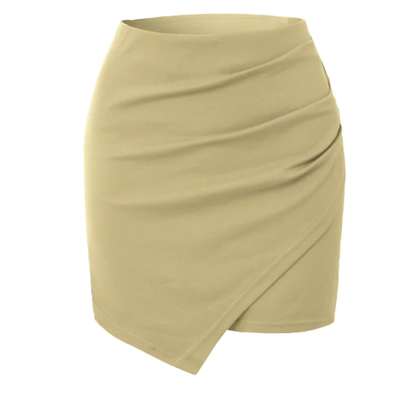 Irregular Pleated Skirt Women's Mini Skirts Women High Waist Skinny Versatile Ruched Elegant Bottms Twist Hip Cover Skirt
Irregular Pleated Skirt Women's Mini Skirts Women High Waist Skinny Versatile Ruched Elegant Bottms Twist Hip Cover Skirt