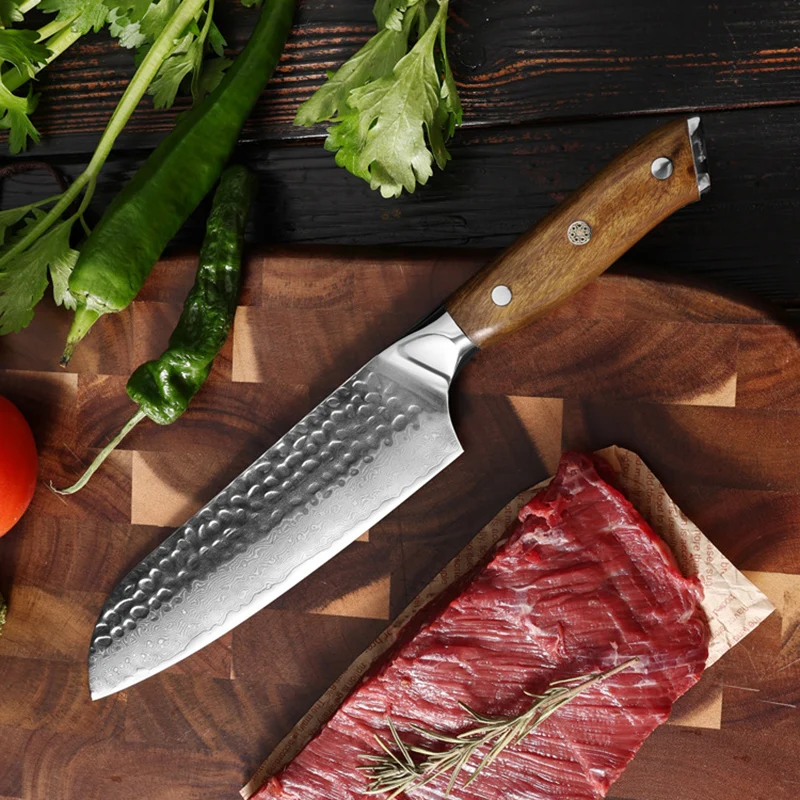 7 Inch Santoku Knife Handmade Damascus Steel 10Cr15Mov Blade Wood Handle Chef Slicing Vegetables Cleaver Meat Kitchen Knives
7 Inch Santoku Knife Handmade Damascus Steel 10Cr15Mov Blade Wood Handle Chef Slicing Vegetables Cleaver Meat Kitchen Knives