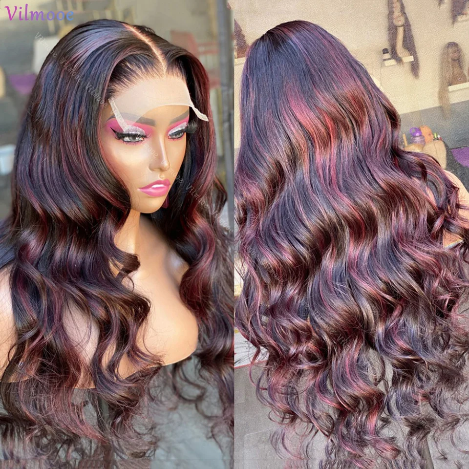 Highlighted Wig 99J Burgundy Balayage #1b/99J Mix Colored Silk Top Human Hair Wigs Bleached Knots Glueless Silk Base Lace Wigs
Highlighted Wig 99J Burgundy Balayage #1b/99J Mix Colored Silk Top Human Hair Wigs Bleached Knots Glueless Silk Base Lace Wigs