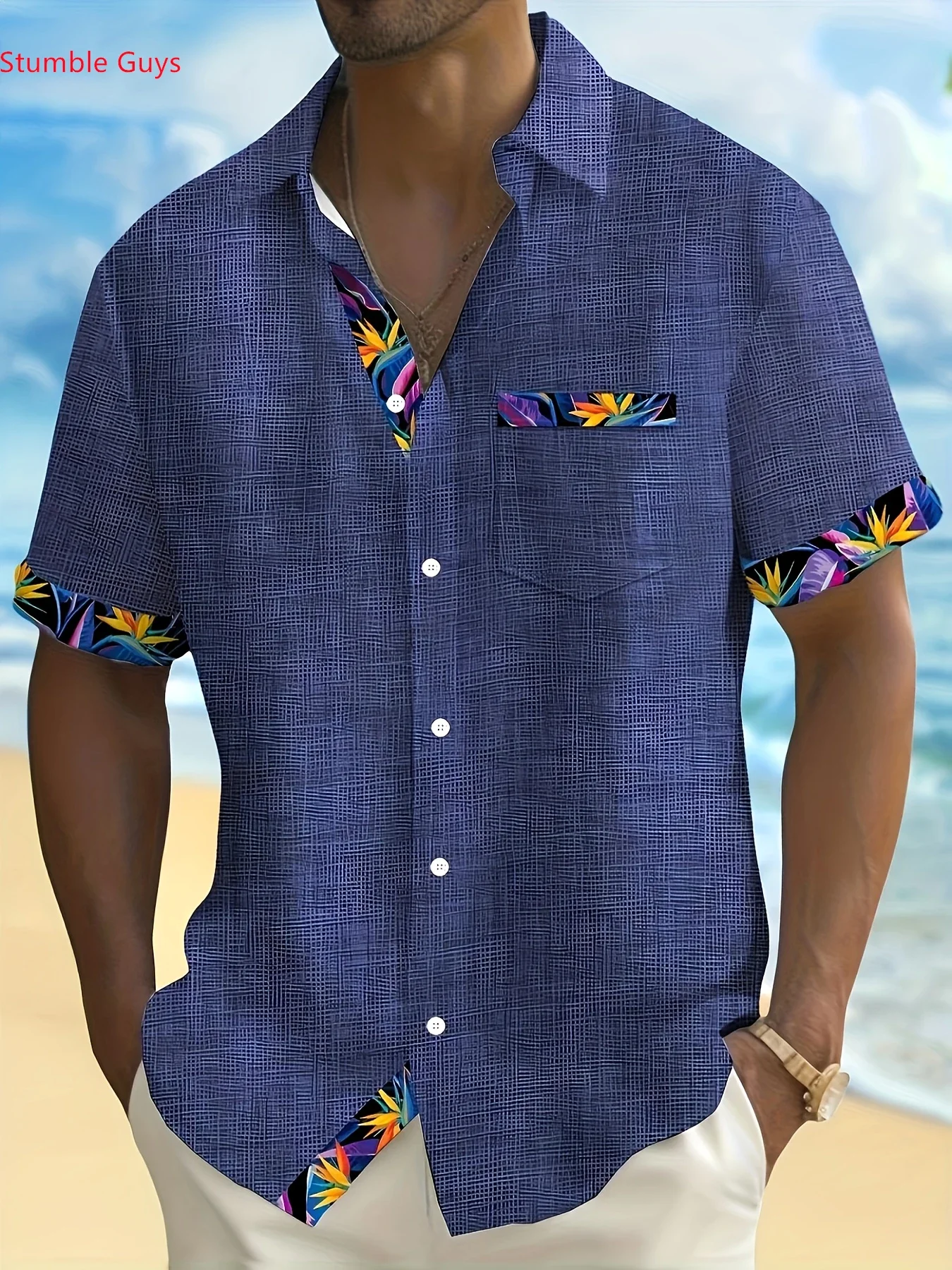 Summer Men's Tropical Print ShirtMan Women Short Sleeve Hawaiian Casual Fashion Lightweight Party Tops
Summer Men's Tropical Print ShirtMan Women Short Sleeve Hawaiian Casual Fashion Lightweight Party Tops