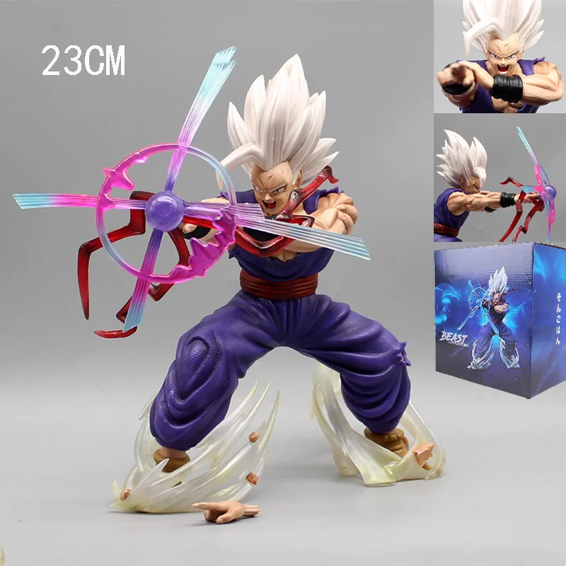 23cm Dragon Ball Super Saiyan Figure Beast Son Gohan Figurine Anime Makankosappo White God Gohan Statue PVC Model Ornaments Toy
23cm Dragon Ball Super Saiyan Figure Beast Son Gohan Figurine Anime Makankosappo White God Gohan Statue PVC Model Ornaments Toy