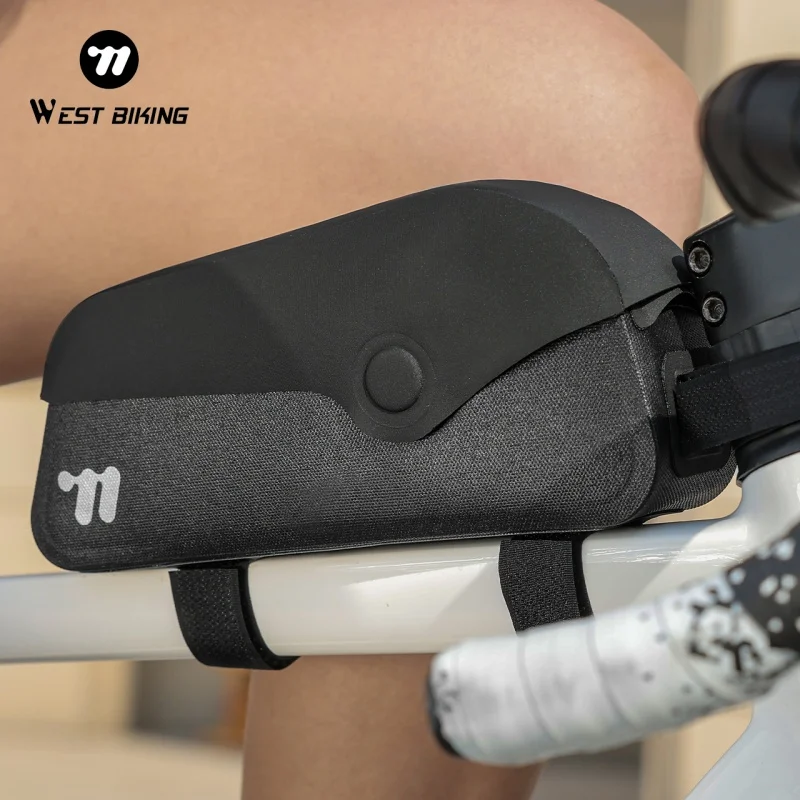 WEST BIKING Magnetic Flip Bicycle Top Tube Bag 1L Portable Waterproof Bike Front Frame Bag Cycling Storage Bag Bike Accessories
WEST BIKING Magnetic Flip Bicycle Top Tube Bag 1L Portable Waterproof Bike Front Frame Bag Cycling Storage Bag Bike Accessories