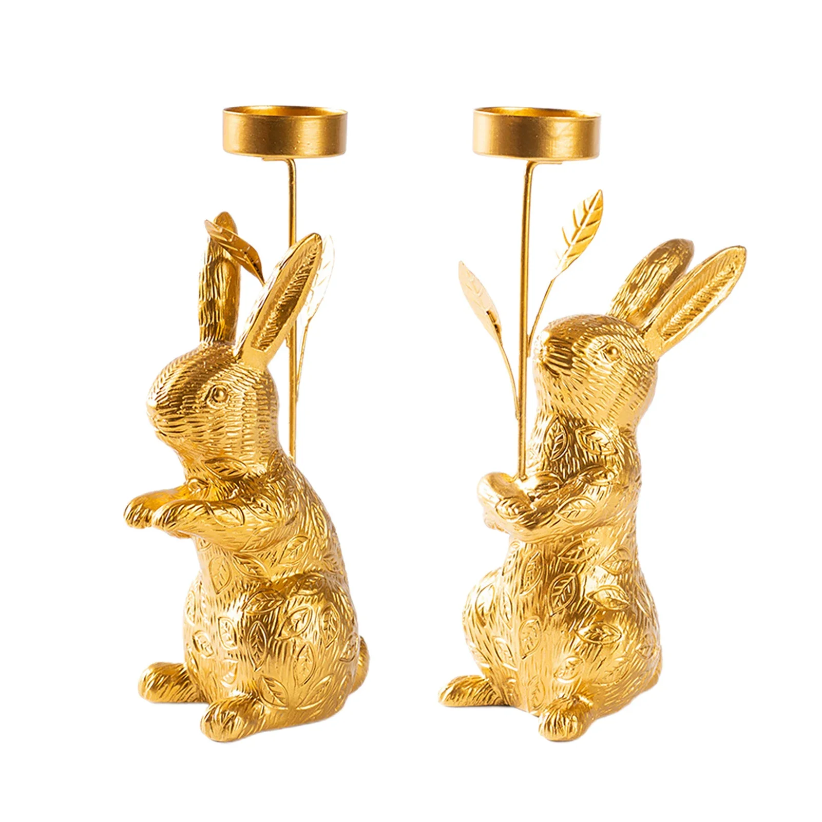 Candle Holder Candlestick Golden Rabbit Shape Resin Leaf Texture For Home Living Room Table Easter Decor
Candle Holder Candlestick Golden Rabbit Shape Resin Leaf Texture For Home Living Room Table Easter Decor