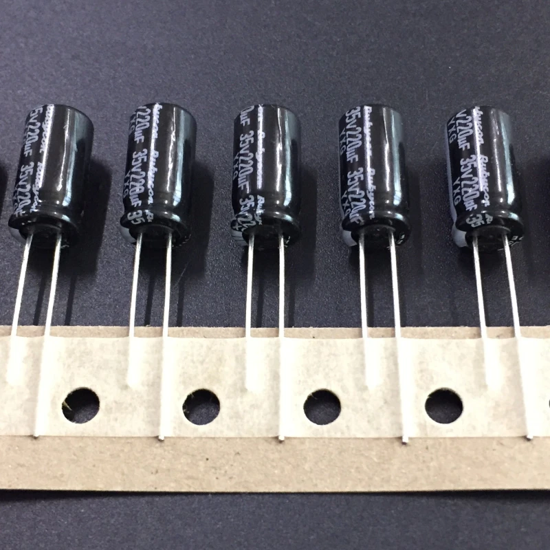 10pcs/100pcs 220uF 35V RUBYCON YXG Series 8x16mm High Ripple Current Long Life 35V220uF Aluminum Electrolytic Capacitor
10pcs/100pcs 220uF 35V RUBYCON YXG Series 8x16mm High Ripple Current Long Life 35V220uF Aluminum Electrolytic Capacitor