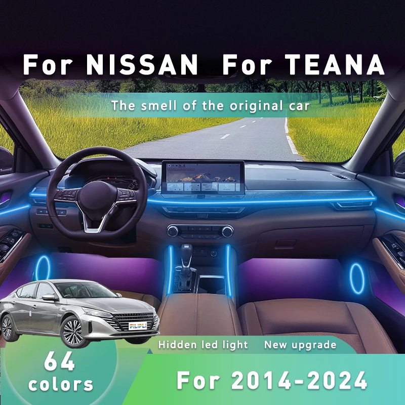 FILIPLI For NISSAN TEANA GLC260 For 2024 DIY Smart 64 RGB Color Car Ambient Self-Adhesive Lights By APP Control Easy To Install
FILIPLI For NISSAN TEANA GLC260 For 2024 DIY Smart 64 RGB Color Car Ambient Self-Adhesive Lights By APP Control Easy To Install