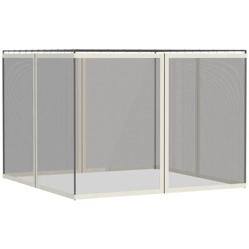 Outsunny Universal Replacement Mesh Sidewall Netting for 9.84' x 13.1' Gazebos and Canopy Tents with Zippers, (Sidewall Only) White
Outsunny Universal Replacement Mesh Sidewall Netting for 9.84' x 13.1' Gazebos and Canopy Tents with Zippers, (Sidewall Only) White