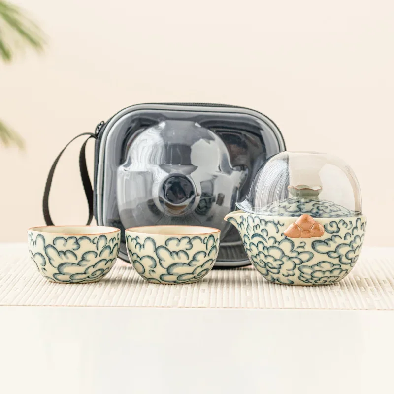 Portable Outdoor Travel Tea Set Ru Porcelain Open Film Can Raise Express Customer Cup 1Pot 2Cups of Tea Making Set Teapot Teacup
Portable Outdoor Travel Tea Set Ru Porcelain Open Film Can Raise Express Customer Cup 1Pot 2Cups of Tea Making Set Teapot Teacup