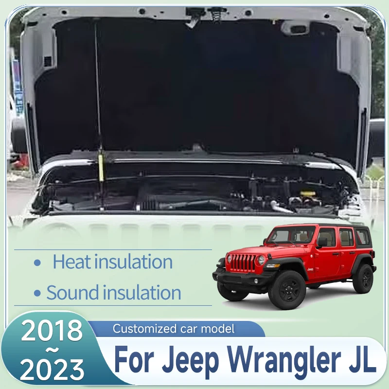 Engine Hood Sound Pad For Jeep Wrangler JL 2018 2019~2023 Heat Insulation Cotton Cover Soundproof Mat Car Interior Accessorie
Engine Hood Sound Pad For Jeep Wrangler JL 2018 2019~2023 Heat Insulation Cotton Cover Soundproof Mat Car Interior Accessorie