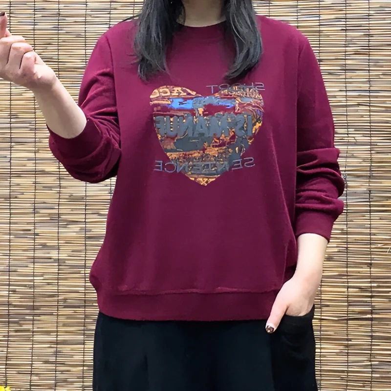 Spring New Loose Casual Hoodie for Mothers Fashionable and Slimming Versatile Long Sleeved Women's Round Neck Hoodie for Women
Spring New Loose Casual Hoodie for Mothers Fashionable and Slimming Versatile Long Sleeved Women's Round Neck Hoodie for Women