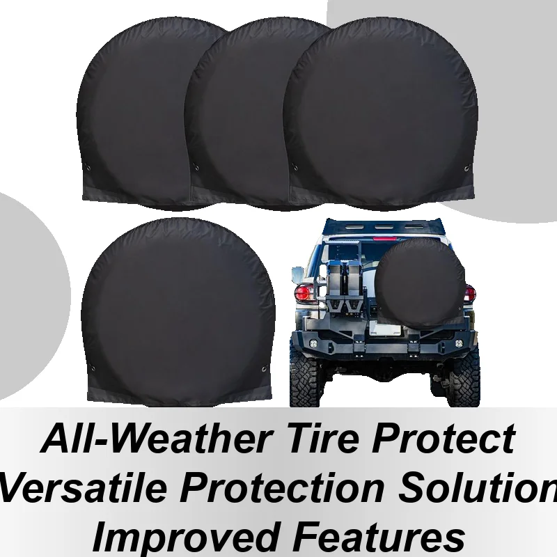 Tire Cover 4X Wheel Covers For Trailer Tires Oxford Fabric Vehicle Maintenance Wheel Guard For Caravan Truck RV Yard Roadside
Tire Cover 4X Wheel Covers For Trailer Tires Oxford Fabric Vehicle Maintenance Wheel Guard For Caravan Truck RV Yard Roadside