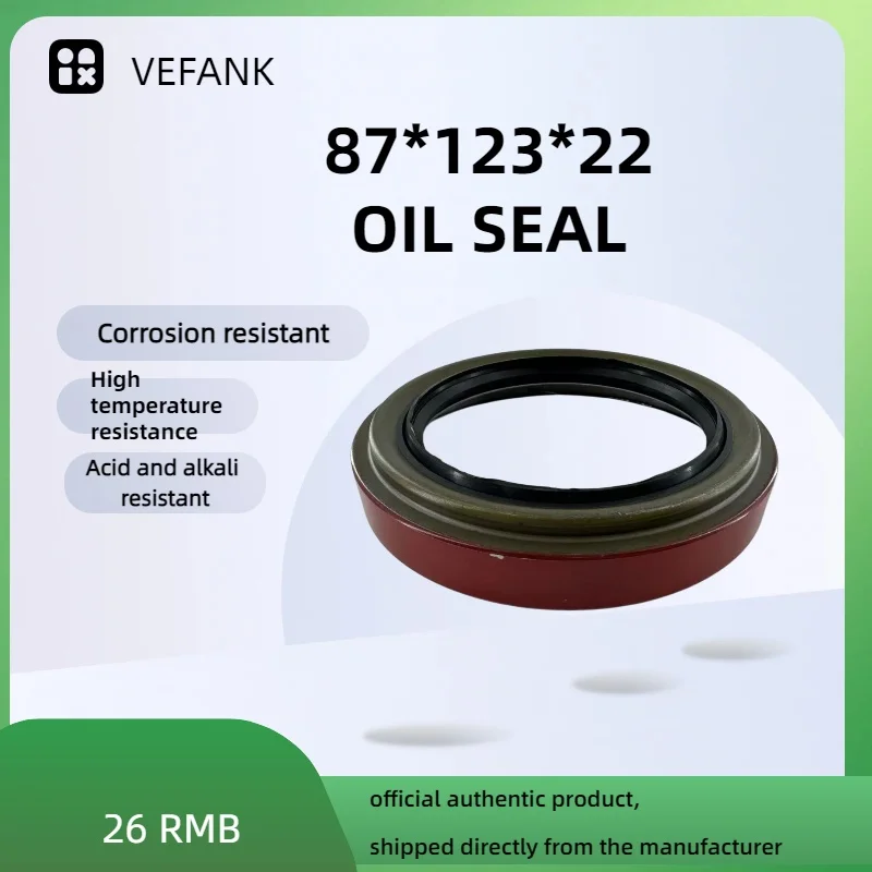 87*123*22 oil seal, wear-resistant, durable, factory direct sales, quality guaranteed, suitable for automotive shaft seals.
87*123*22 oil seal, wear-resistant, durable, factory direct sales, quality guaranteed, suitable for automotive shaft seals.