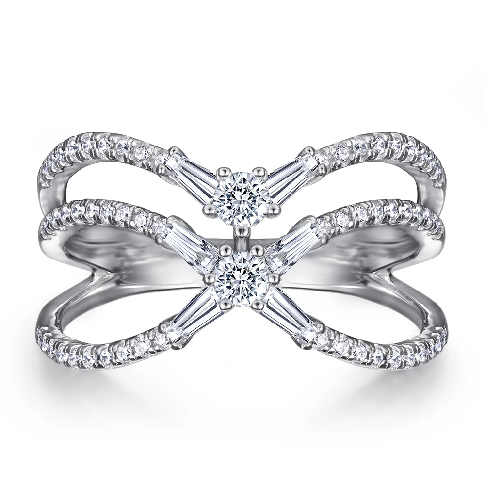 New Arrival Hot Selling Duo orbit Ring S925 Sterling Silver Zircon Engagement Ring for Women
New Arrival Hot Selling Duo orbit Ring S925 Sterling Silver Zircon Engagement Ring for Women