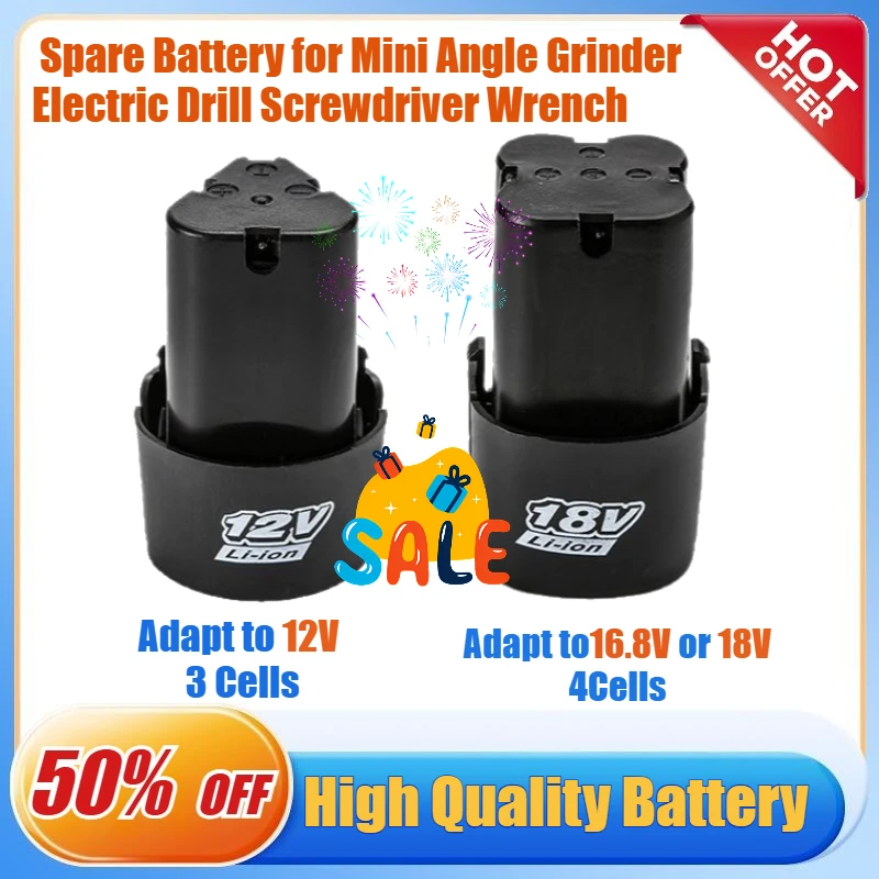 12V 16.8V 18V 2000mAh Rechargeable Lithium Battery for Mini Angle Grinder Wrench Electric Drill Screwdriver Spare Battery
12V 16.8V 18V 2000mAh Rechargeable Lithium Battery for Mini Angle Grinder Wrench Electric Drill Screwdriver Spare Battery