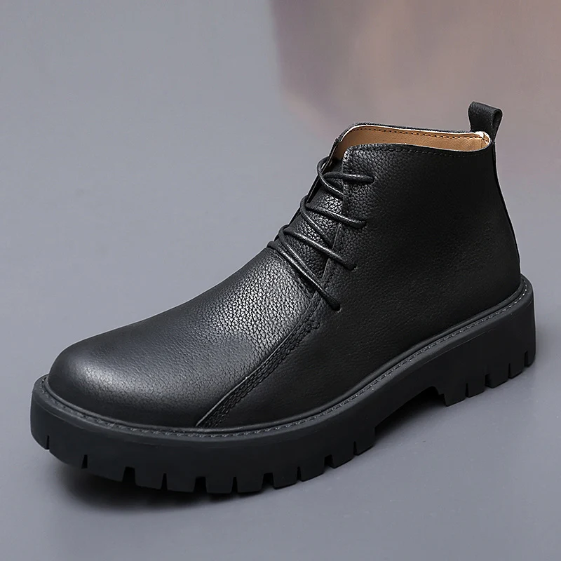 Men Autumn Winter Thick Soled High Top Boots Breathable High-end Cold Resistant Comfortable Anti Slip Height Increasing Boots
Men Autumn Winter Thick Soled High Top Boots Breathable High-end Cold Resistant Comfortable Anti Slip Height Increasing Boots