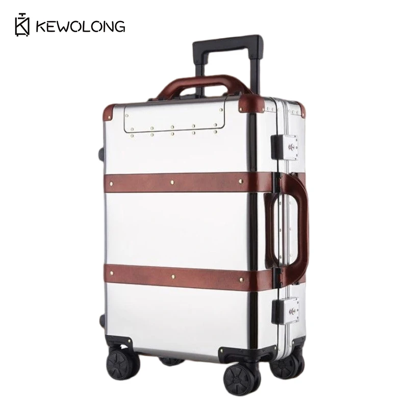 Высококачественный чемодан-спиннер из нержавеющей стали, ретро-багаж для деловых поездок 20 дюймов, прочный дорожный чемодан, быстрая доставка
Высококачественный чемодан-спиннер из нержавеющей стали, ретро-багаж для деловых поездок 20 дюймов, прочный дорожный чемодан, быстрая доставка