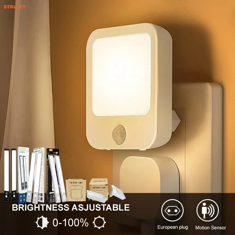 Night Light Motion Sensor LED Light Plug/Rechargeable Lamps Children'S Night Light Wireless Night Lamp for Bedside Table Bedroom
Night Light Motion Sensor LED Light Plug/Rechargeable Lamps Children'S Night Light Wireless Night Lamp for Bedside Table Bedroom