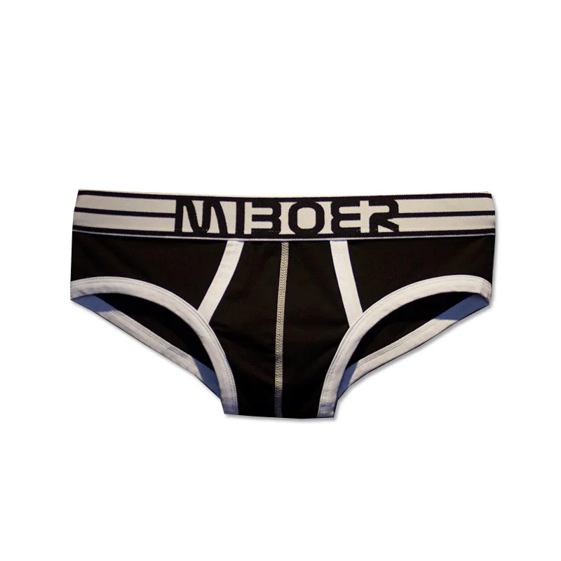 Men Cotton Briefs Big Letter Wide Waistband Black White Contrast Low Rise 3D U Pouch Fashion Male Underwear
Men Cotton Briefs Big Letter Wide Waistband Black White Contrast Low Rise 3D U Pouch Fashion Male Underwear