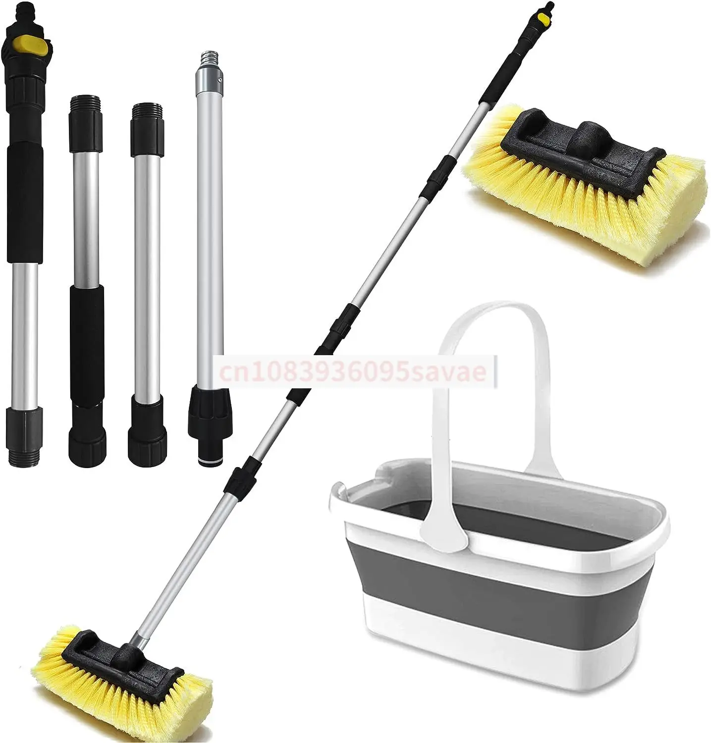 Factory Supply Car Wash Brush Kit with Water Control Switch and Dismoumtable Handle and Soft Bristles
Factory Supply Car Wash Brush Kit with Water Control Switch and Dismoumtable Handle and Soft Bristles