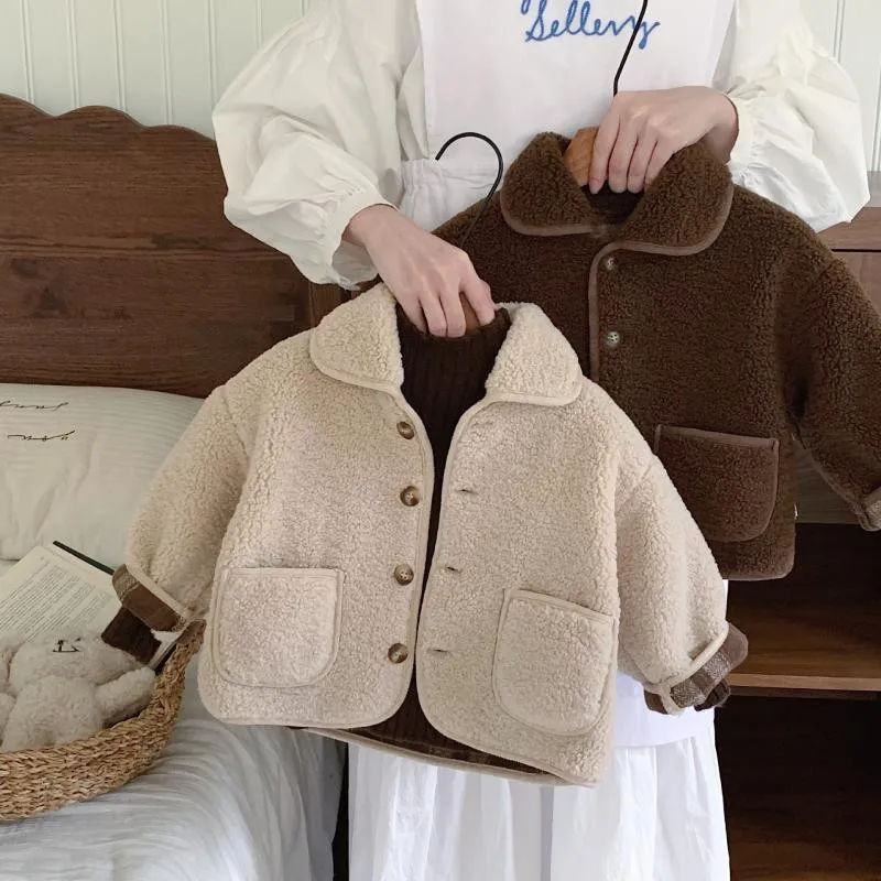 80-140CM Children's Jacket Autumn And Winter 2026 New Style Boys' and Girls' Collar Warm Thick Lamb Fleece Coat 12M-7 Year
80-140CM Children's Jacket Autumn And Winter 2026 New Style Boys' and Girls' Collar Warm Thick Lamb Fleece Coat 12M-7 Year