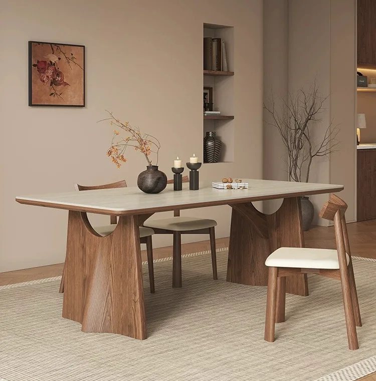 !@Solid Wood Rock Board Dining Table and Chair Combination, Modern Small-sized Living Room, Household Rectangular Dining Table
!@Solid Wood Rock Board Dining Table and Chair Combination, Modern Small-sized Living Room, Household Rectangular Dining Table