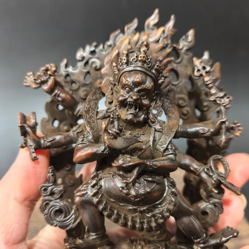 Antique Tibetan Sixarmed Buddha Buddhist Guardian Deities Living Room Entrance Ornaments Miniature Statue Tea Pet Crafts Gifts
Antique Tibetan Sixarmed Buddha Buddhist Guardian Deities Living Room Entrance Ornaments Miniature Statue Tea Pet Crafts Gifts