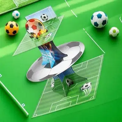 2 pcs Paper Multi Layer Cake Stand Football Themed Tiered Dessert Display Cupcake Holder for Wedding Birthday Party Camping
2 pcs Paper Multi Layer Cake Stand Football Themed Tiered Dessert Display Cupcake Holder for Wedding Birthday Party Camping