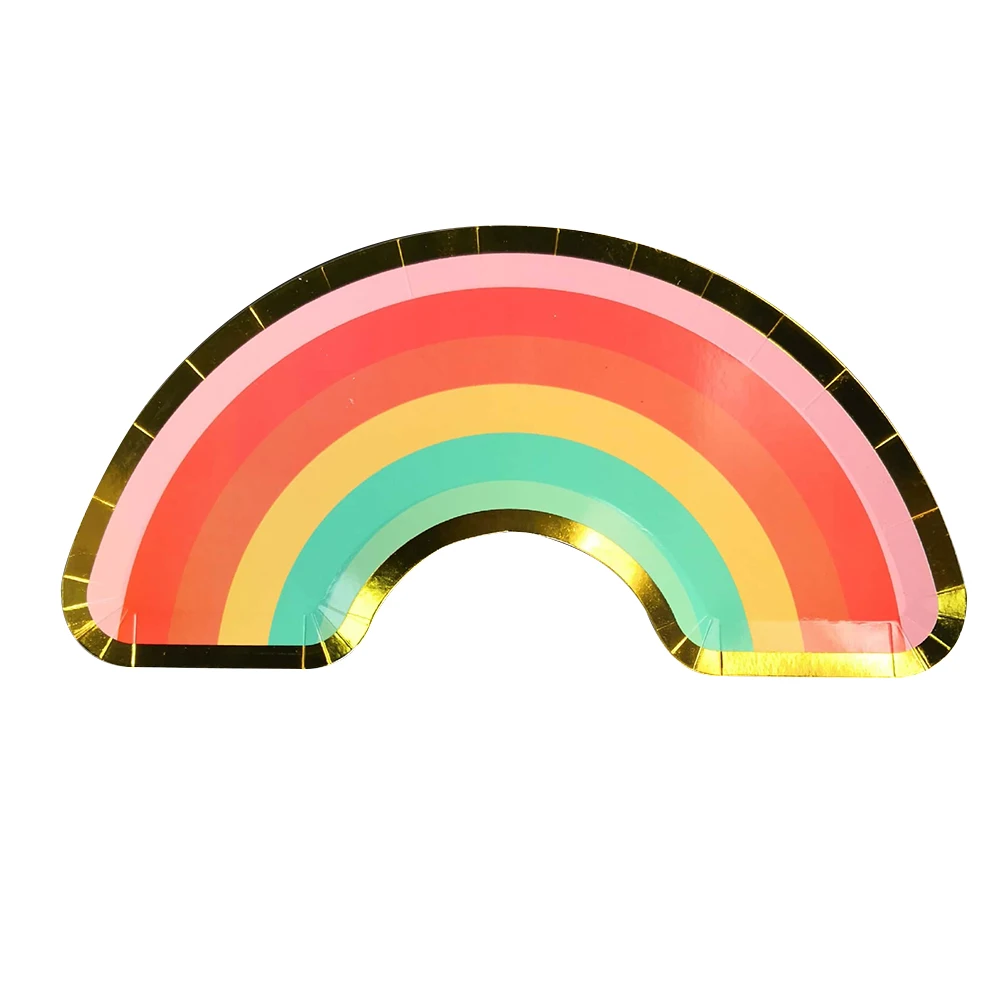 16PCS Rainbow Paper Plates High grade Disposable Birthday Party Supplies Wedding Cake Pastry Fruits Eco friendly Kitchen
16PCS Rainbow Paper Plates High grade Disposable Birthday Party Supplies Wedding Cake Pastry Fruits Eco friendly Kitchen